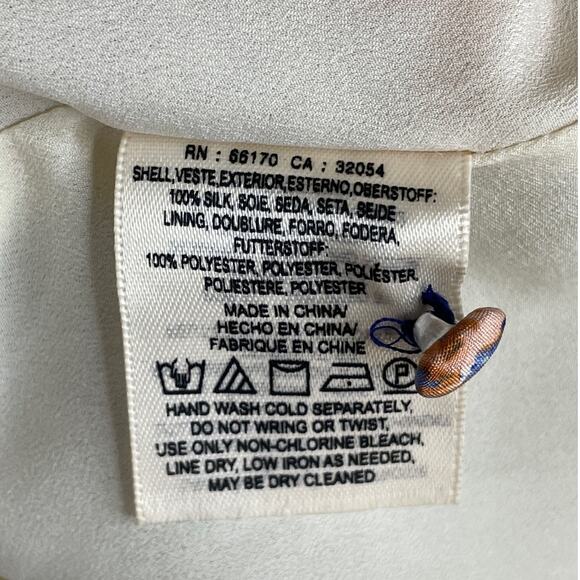 Maeve Medallion Silk Sleeveless V-Neck Maxi Dress Cutout Back Size 8 - Picture 10 of 13